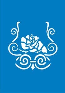 Самоклеющийся трафарет Blooming rose Самоклеющийся трафарет Blooming roseТрафарет для менди<br><br>