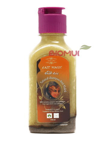 Натуральный шампунь с маслом плодов душистого перца «Bint Malek»