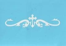 Самоклеющийся трафарет для тату "Thrones"