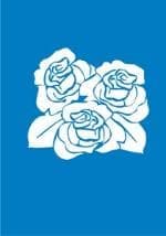 Самоклеющийся трафарет "Red roses"