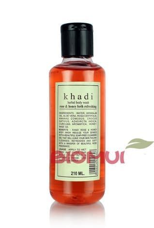 Освежающий пенящий гель для тела с розой и медом 