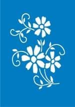 Самоклеющийся трафарет "Flowers"