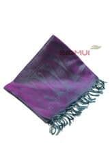 Шелковый платок "Хамелеон" (темно-серый с малиновым отливом)