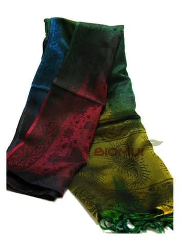 Шелковый платок с градиентной заливкой 