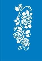Самоклеющийся трафарет для тату "Woodbine rose"