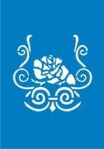 Самоклеющийся трафарет "Blooming rose"