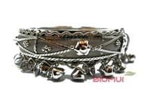 Индийский браслет с колокольчиками (серебряный)