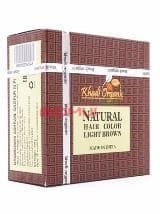 Натуральная хна для волос "Khadi Organic" (светло-коричневая)