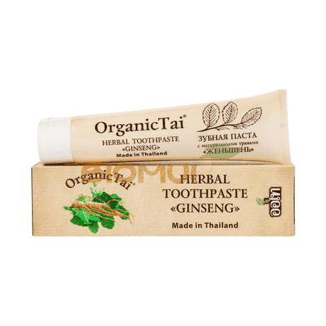 Зубная паста с натуральными травами «Женьшень» "Organic Tai"